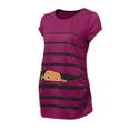 thumbnail image 3 of asdoklhq Maternity Clothes for Women,Cute Funny Baby Print Striped Short Sleeve T-shirt Pregnant Tops, 3 of 6