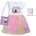 thumbnail image 2 of Gabby Cats, vestido de princesa para niñas de 2 a 9 años, ropa para niños, vestidos de verano para niños, compras en casa, fiesta de cumpleaños, bebé zhangmenya  LED, 2 of 2