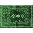 thumbnail image 1 of Ahgly Company Indoor Rectangle Persian Emerald Green Traditional Area Rugs, 7' x 9', 1 of 4