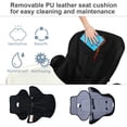 thumbnail image 4 of INFANS Trona para Bebés y Niños Pequeños, Trona Plegable con Múltiples Respaldo Ajustable, Reposapiés y Altura del Asiento, Bandeja Extraíble, Cojín de Cuero PU Desmontable, Ruedas Traseras Incorporad, 4 of 5