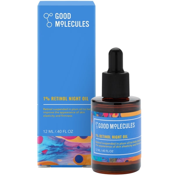 Aceite facial Good Molecules, aceite de noche con retinol al 1%, 12 ml