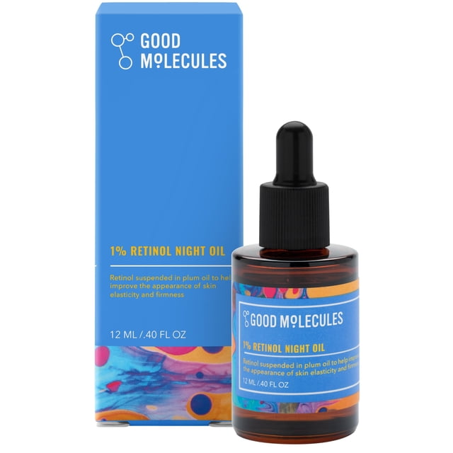 Aceite facial Good Molecules, aceite de noche con retinol al 1%, 12 ml