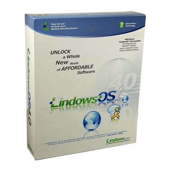 Lindows OS 4.0 - Classic Linux Windows Operating System Software 2003