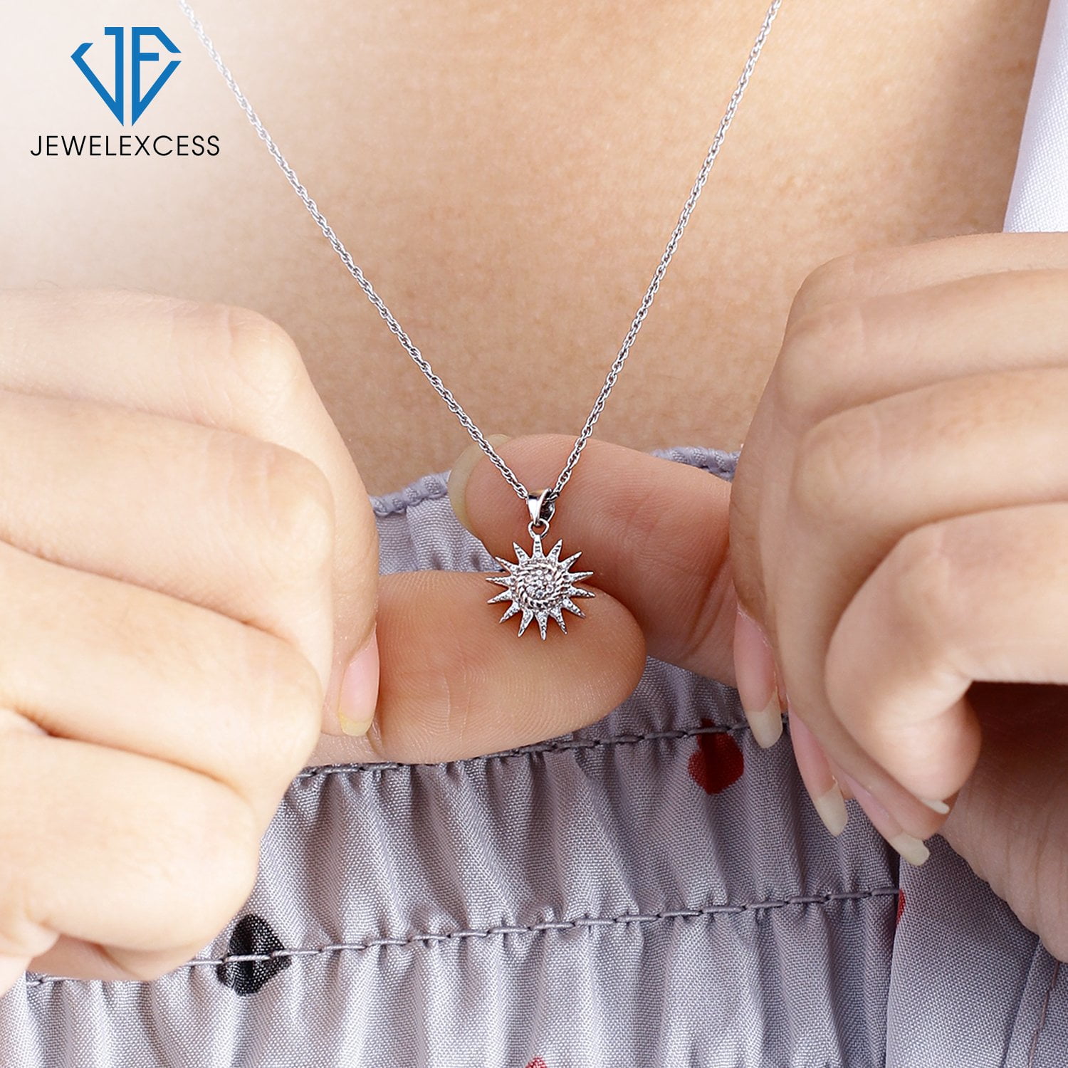 JEWELEXECESS Diamond Sun Necklace for Women – .925 Sterling Silver Sun Pendant Necklace – Genuine White Diamond Jewelry – Sun Charm Birthday Gifts - Walmart.com JEWELEXECESS Diamond Sun Necklace for Women – .925 Sterling Silver Sun Pendant Necklace – Genuine White Diamond Jewelry – Sun Charm Birthday Gifts - Walmart.com