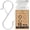 White, variant on 12 PCS S Hooks for Hanging with Safety Buckle, 3.5 inch Heavy Duty Metal S Shaped Hooks for Kitchen Utensil, Cups, Pots, Plants, Bags, Hats (Black)