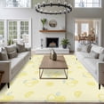 thumbnail image 3 of Yellow Lemon Area Rugs 5'x8', Washable Small Throw Rugs for Classroom Bedroom, Summer Farmhouse Fruits Leaves Lemon Indoor Outdoor Rug Non-Slip Low Pile Carpet Runner Reversible Floor Mats, 3 of 8