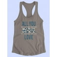 thumbnail image 3 of All You Need Is Daisies Racerback Tank Women -Image by Shutterstock, Female Large, 3 of 4