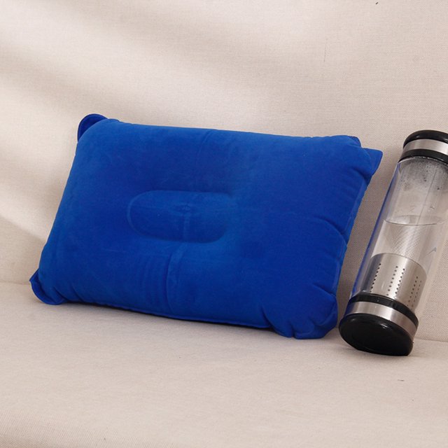 Almohada Inflable De Viaje Para Acampar Al Aire Libre Para Suelo PVC Flocado Cojín huangjie unisex
