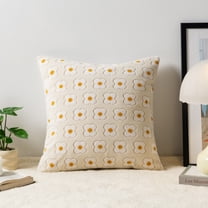 Decorative Throw Pillow for Sofa Bed Chair, Floral Pattern Accent Cushion Series for Soft Modern Home Styling and Cozy Living