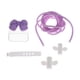 thumbnail image 2 of Bonita funda protectora para cable de carga, accesorio para teléfono, cable 4 en 1 con enchufe DIY Violeta, 2 of 9