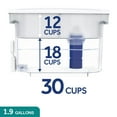 PUR Plus 30 Cup Dispenser Filtration System, White/Blue, Fits All