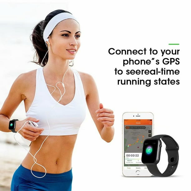 Bluetooth Smart Watch IP67 Waterproof Heart Rate Blood Pressure Blood  Oxygen Monitor Smart Bracelet With Fitness Tracker Sport Wristband For IOS  Android Sliver 