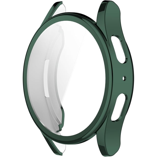 KOMI Screen Protector 3Pack Compatible with Samsung Galaxy Watch 7 44mm Case TPU Soft Watch Face Cover Full Protection (Black,Green,Gold)