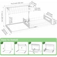 thumbnail image 2 of Under Sink Organizer, Pull Out Cabinet Organizer 2 Tier Slide Out Sink Shelf Cabinet Storage Shelves, Under Sink Storage for Kitchen Bathroom Cabinet, White, 1 Pack, 2 of 7