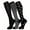 Black White, variant on 3 Pairs Medical Sport Compression Socks - 15-20mmhg Graduated Knee-High Support for Men & Women, Ideal for Soccer, Running, and Nurses