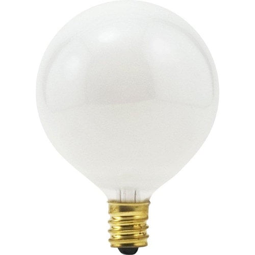 Sylvania 25W Small Globe, White, 2pk