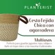 thumbnail image 2 of Planterist Cesta Organizadora Chica Tejida – Algodón Lavable, Plegable y Portable – Multiusos 19.5x17.5 cm con Agarradera de Piel para Almacenaje, Decoración y Ropa Sucia (Navojoa), 2 of 9