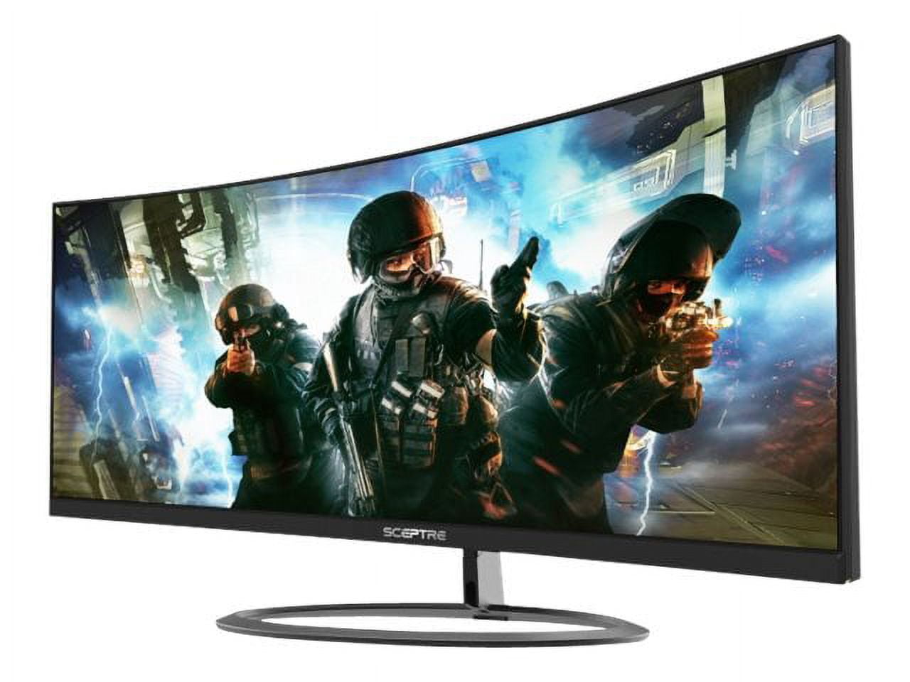 Sceptre C305W-2560UN, LED Monitor, Curved, 30", 2560 x 1080 @ 85 Hz, VA, 250 cd/m, 3000:1, 1 ms, 2xHDMI, DisplayPort, Speakers, Black