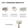 thumbnail image 3 of 3 in 1 Long Hair Pet Grooming Kit, Long Hair Cat Brush, Pin Brush for Shedding, Undercoat Rake for Cats, Cat Detangler Brush, Pet Hair Removal Tool, Cat Brushes for Indoor Cats, Cat Comb,, 3 of 11