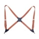 thumbnail image 2 of Minnieouse Hombres Mujeres Brace Moda coreana Fácil de combinar Universal Elegante Color sólido Elástico Tirantes traseros con 2 clips Accesorios de disfraces Marrón, 2 of 6