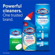 (6 pack) Clorox Toilet Bowl Cleaner Clinging Bleach Gel, Crisp Lemon, 24 fl oz