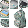 thumbnail image 4 of Cute Pitbull Terriers Dog and Flowers Backpack for School,Cute School Bag,Schoolbag with Adjustable Shoulder Straps & Padded Back,16.9 Inch, 4 of 5