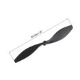 thumbnail image 2 of Uxcell 2Pcs 8060 RC Propellers Blade Prop 2 Vane 20.3cm Dia Nylon for RC Quadcopter, Black, 2 of 6