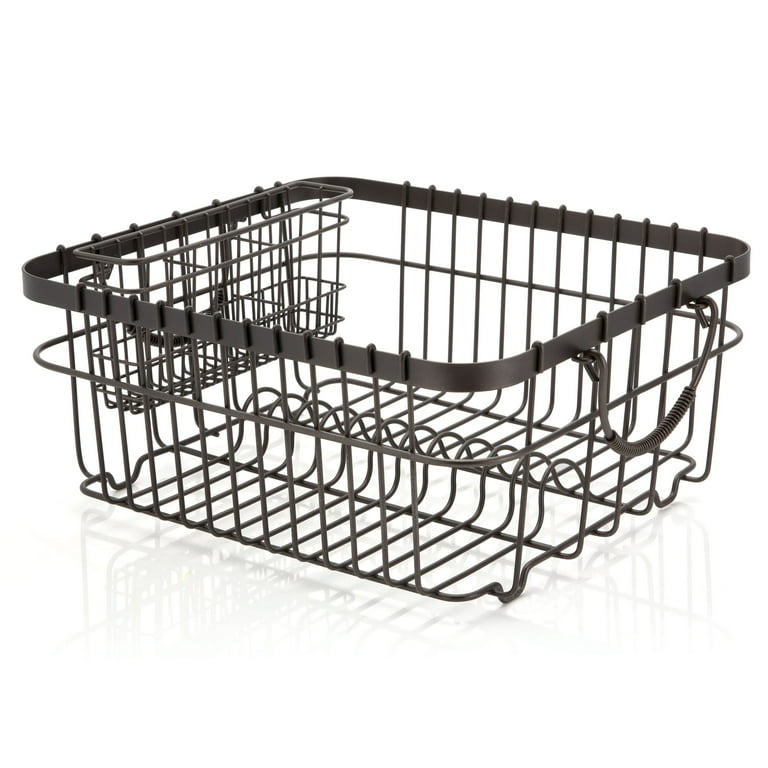 Grey wire dish drainer sale