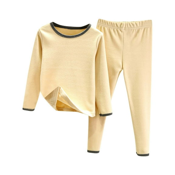 Baby Boys Girls Pajama Set Kids Toddler Snug fit Basic Flock Sleepwear pjs for Daily 18 Months-10 Years