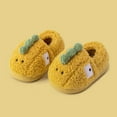 thumbnail image 4 of Wdgfv Machine washable cotton fuzzy slippers for girls Girls Slippers Fashion Cute Autumn Winter Lightweight Soft Comfortable Warm Flat Bottom Cartoon Yellow 5-5.5 Years, 4 of 5