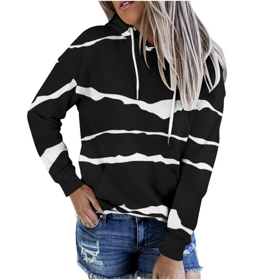 Dyegold Hoodies For Women Teen Girl Cute Fall Fashion 2023 Hooded Sweatshirts Casual Loose Tie Dye Ombre Pullover Tops Shirt