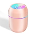 thumbnail image 1 of Humidificador de aire 200ml USB Difusor de niebla de luz colorida Pulverizador de aceite esencial ajustable para el coche de la oficina en casa, Rosa Vogacara HA008446-02B, 1 of 6