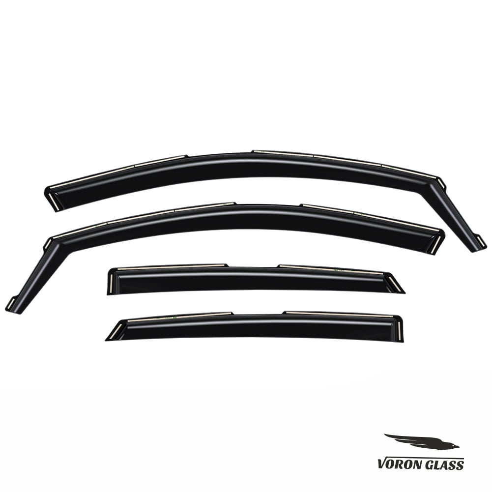 Voron Glass In-Channel Extra Durable Rain Guards for Hyundai Sonata 2020-2026, Window Deflectors, Vent Window Visors, 4 Pieces - 200594