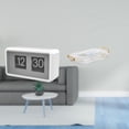 thumbnail image 2 of Reloj con giro automático,Reloj giratorio automático con pantalla grande para hotel,casa y oficina,Reloj de escritorio plegable para dormitorio,sala de estar,reloj silencioso,Bandeja de, 2 of 8
