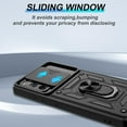 thumbnail image 5 of Samsung Galaxy S20 FE Case(4G/5G),Galaxy S20 Fan Edition/S20 Lite with HD Screen Protector with Slide Camera Cover, 360° Rotation Ring Kickstand [Military Grade] Case for Samsung S20 FE Black, 5 of 7