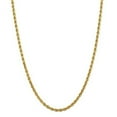 thumbnail image 4 of 14K Yellow Gold 4mm Diamond Cut Rope with Lobster Clasp Chain Necklace Size 26, 4 of 4