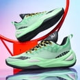 thumbnail image 6 of Men's Breathable Mesh Basketball Shoes, Low-Top Lace-Up Athletic Sneakers with Cushioned Midsole, Non-Slip High-Traction Footwear for Training, Competition, and Outdoor Sports, 6 of 9