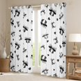 thumbnail image 2 of Erosebridal Black Bownot Curtains Pack of 2 (52Wx63L),Love Heart 30%-50% Blackout Curtains Set of 2 (52Wx63L),Dreamy Princess Curtains for Living Room,Kawaii Bedroom Decorative, 2 of 6