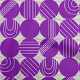 thumbnail image 1 of oneOone Cotton Poplin Purple Fabric Geometric Allover Doodled Polka Quilting Supplies Print Sewing Fabric By The Yard 42 Inch Wide, 1 of 4
