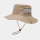 thumbnail image 3 of Sombrero boonie unisex de ala ancha - Cordón ajustable, ventilación de malla, plegable, protección contra el sol y la lluvia, mezcla de algodón, talla única (56-59 cm), 3 of 5