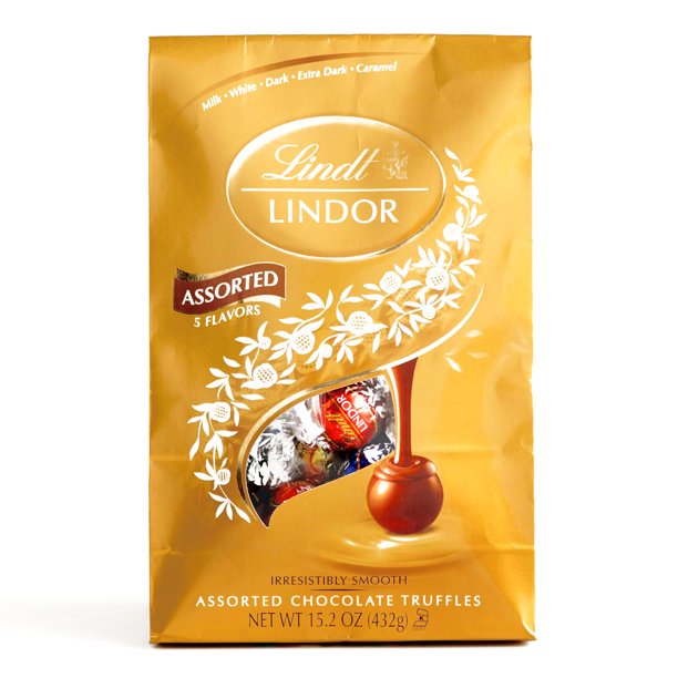Lindt Lindor 5 Flavor Chocolate Truffle Bag 15.2 oz each (5 Items Per