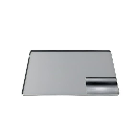 ACDANC Silicone Coffee Mat with Raised Edges,24'' X 16'',Coffee Bar Mat for Countertops,Coffee Bar Accessories Fit Under Coffee Maker,Dish Drying Mat (Gray)