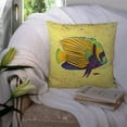 thumbnail image 3 of Yellow Fish on Yellow Fabric Decorative Pillow, 3 of 4
