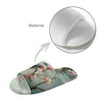 thumbnail image 4 of POLERO Flower Bird Print Slippers for Women Japanese Style House Slippers Indoor Lightweight Open Toe Bathroom Slides Soft Sole Sandals for Home Use, Size 6-7, 4 of 7