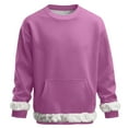 thumbnail image 2 of RKSTN Fleece Sweatshirts for Men Oversized Crewneck Pullover Hoodless Sweatshirt Top Mens Casual Solid Round Neck Loose Fits Comfy Long Sleeve Sweatshirt with Pockets Fall Winter Clothes, 2 of 7