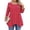 Shirts-Red, variant on Gamivast Womens Holiday Tops Plus Size 3/4 Sleeve Polka-Dot Tunic Going Out Shirts Trendy Casual Crewneck Asymmetric Hem Dressy Blouse Fashion Clothing