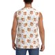 thumbnail image 4 of Balery Squirrel And Rose Camisetas sin mangas para hombre, absorbe la humedad y protege contra el mal olor.-Large, 4 of 7