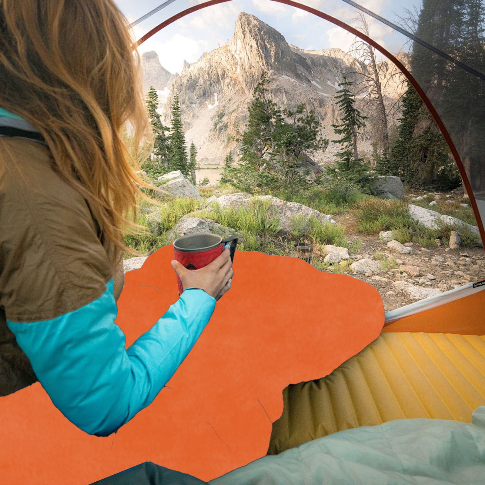 Camping Warm Weather Sleeping Bag, Soft Polyester Ripstop Adult Sleeping Bag, Spacious 75x180cm Thermal Sleeping Bag, Detachable Zippered Camping Bag with Storage Sack for Outdoor Camping Trips
