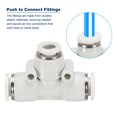 thumbnail image 4 of Uxcell Push to Connect Fittings, 12 Pack Air Line Pneumatic Fittings White 5/16 Inch Od, 4 of 5