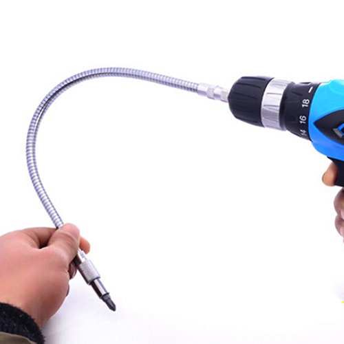 Ayyufe Metal Easy Flexible Bending Shaft Connecting Adapter Link for Electronic Drill